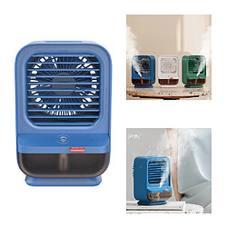 Acheter Mini Ventilateur De Bureau USB, 3 Vitesses, Bruit Réduit, Ventilateur Puissant Pour Bureau à Domicile Bleu