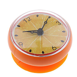 Avis Silicone étanche Cuisine Salle De Bain Baignoire Douche Ventouse Horloge Orange