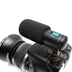 Avis Wewoo Micro noir pour DSLR & DV caméscope Microphone stéréo directionnel avec 90/120 degrés Pickup Mode de commutation