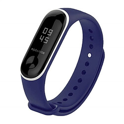 Bracelet en silicone doux deux tons bleu foncé pour votre Xiaomi Mi Band 3