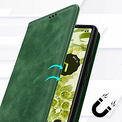 Avis Avizar Étui Portefeuille Google Pixel 6a Porte-cartes Soft-touch vert