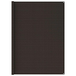 vidaXL Tapis de tente 250x250 cm Marron