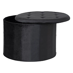 House Nordic Pouf Arya avec rangement Noir