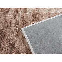 Avis Vente-Unique Tapis shaggy à poils longs ultra doux - 160 x 230 cm - Taupe reflet beige - DOLCE