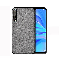 Wewoo Coque Pour Huawei Enjoy 10s Shockproof Cloth Texture PC + TPU Housse de protection Gris