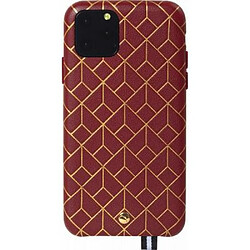 ARTEFAKT Coque pour iPhone 11 Pro en Cuir St Germain avec bandoulière Bordeaux