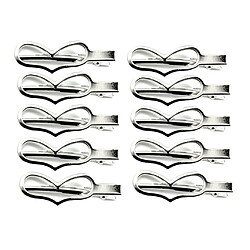 10 Pcs Coeur Épingle À Cheveux Clip Fer Glisser Grip Barrette Dames Filles