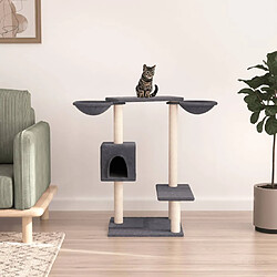 vidaXL Arbre à chat avec griffoirs gris foncé 82 cm