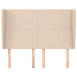 Avis Maison Chic Tête de lit scandinave avec oreilles,meuble de chambre Cappuccino 147x23x118/128 cm -MN97535