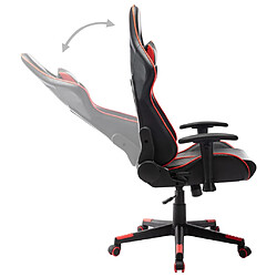 Acheter vidaXL Chaise de jeu Noir et rouge Cuir artificiel