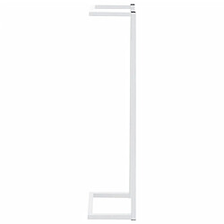 Avis vidaXL Porte-serviette Blanc 25x20x95 cm Acier