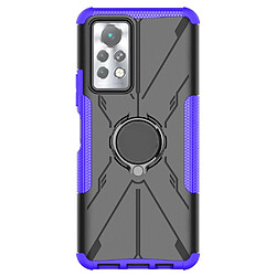 Coque en TPU 2-en-1, anti-chutte avec béquille pour votre Infinix Note 11 Pro - violet