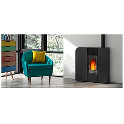 Poêle à granulés de bois 9kw noir - 491010noir - GODIN