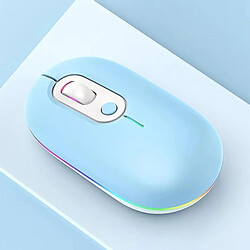 Yonis Souris Sans Fil Silencieuse Rechargeable RGB