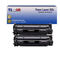 T3AZUR - 2x Toners compatibles avec Canon 728/ 725/ 726 pour Canon Fax L150, L170, L410 Noir - 2 000p