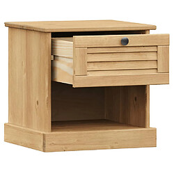 Avis vidaXL Table de chevet VIGO 42x35x42 cm bois de pin massif