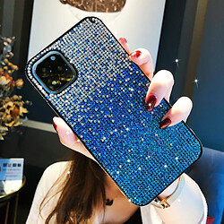 Wewoo Coque Rigide Pour iPhone 11 PC + Etui de protection tricolore Crystal Diamond dégradé bleu