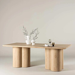 Venture Home Table de repas 100 x 210 cm Olivia beige.