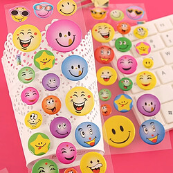 Wewoo 6 PCS Smiley Face stéréoscopique bulle autocollant enfants décoratif de bande dessinée, livraison aléatoire pas cher