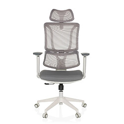 Hjh Office Chaise de bureau / chaise pivotante ERGOMY W Assise tissu / dossier résille gris mybuero