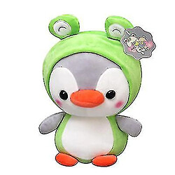 Universal Penguin mignon déguisé en une abeille de grenouille de licorne et un toy en peluche de dinosaure