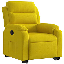 Avis Maison Chic Fauteuil Relax pour salon, Fauteuil inclinable Jaune Velours -GKD14246