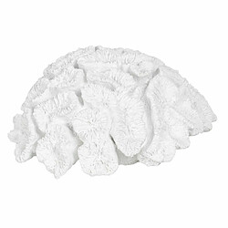 BigBuy Home Figurine Décorative Blanc Corail 23 x 22 x 11 cm