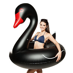 Avis Wewoo Bouée noir Anneau flottant gonflable de piscine de sécurité de natation en forme de cygne, gonflé Taille: 120cm