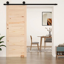 vidaXL Porte de grange 80x1,8x204,5 cm Bois massif de pin