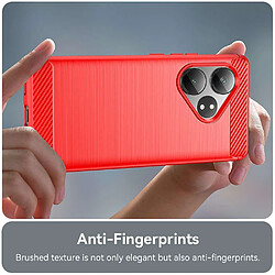 Acheter Htdmobiles Coque pour Realme GT 6 et GT 6T 5G - housse etui silicone gel carbone + verre trempe - ROUGE