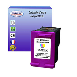 Cartouche compatible avec HP DeskJet 3631, 3632, 3633, 3634 remplace HP 302 XL - Couleur- 18ml - T3AZUR