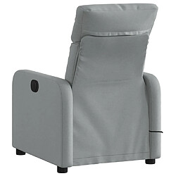 Acheter Maison Chic Fauteuil Relax pour salon, Fauteuil de massage inclinable Gris clair Tissu -GKD50162