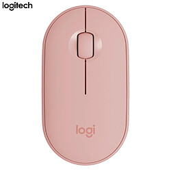 Logitech Pebble 2,4 GHz souris sans fil Bluetooth double mode souris ergonomique sourdine Plug and Play pour ordinateur portable r346