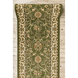 RUGSX TAPIS DE COULOIR BCF MORAD Klasyk classique olive verte 70 cm 70x300 cm pas cher