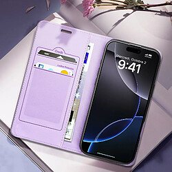 Acheter Avizar Étui Folio pour iPhone 16 Pro Max Losange Porte cartes Support Vidéo Violet