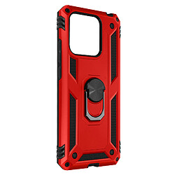 Avizar Coque Redmi 10C Hybride Antichoc Bague de maintien Support Vidéo rouge