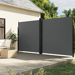 Maison Chic Auvent latéral rétractable | Store latéral | Brise-vue latéral anthracite 200x1000 cm -GKD69320