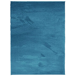 vidaXL Tapis OVIEDO à poils courts turquoise 240x340 cm