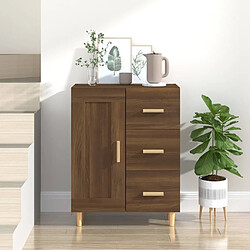 Maison Chic Buffet,Meuble de Rangement,commode pour salon,Cuisine Chêne marron 69,5x34x90 cm Bois d'ingénierie -MN95600