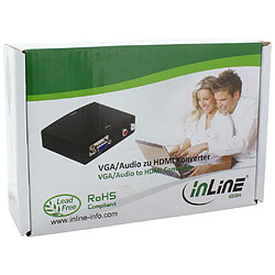 Avis InLine® Converter Entrée audio VGA + HDMI Entrée audio VGA et RCA HDMI