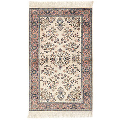 Vidal Tapis de laine 151x91 blanc crème Tabriz