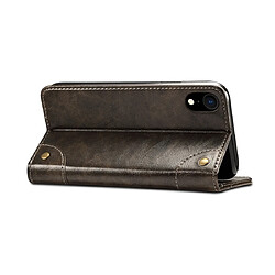 Avis Wewoo Housse Coque Pour iPhone XR Baroque Etui à rabat horizontal simpleavec porte-cartes et Noir