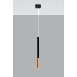 Luminaire Center Suspension design Mozaica Acier Noir,cuivre 1 ampoule 100cm