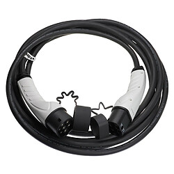 vhbw Câble de recharge type 2 vers type 2 compatible avec Alfa Romeo Tonale voiture électrique - 3 phases, 16 A, 11 kW, 7 m