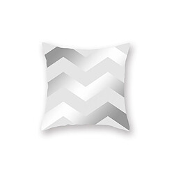 Acheter YP Select 3 Pcs Argent Gris Géométrique Pêche-Peau Oreiller Titulaire Bus Bureau Oreiller Housse de Coussin - 1 Argent 45X45 CM