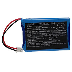 vhbw Batterie remplacement pour Nolan PL053448P pour casque de moto (800mAh, 3,7V, Li-ion)