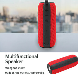 Acheter ComfortXL Enceinte bluetooth sans fil portable à double haut-parleur et subwoofer intégré, rouge