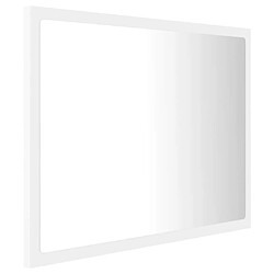 Acheter Maison Chic Miroir à LED,Miroir Lumineux LED de salle de bain Blanc 60x8,5x37 cm Acrylique -MN55716