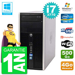 PC HP 6300 MT Intel Core i7-3770 RAM 4Go Disque 500Go Graveur DVD Wifi W7 - Occasion