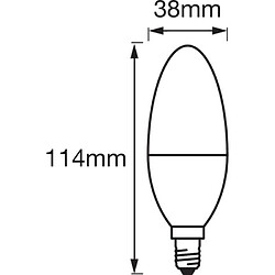 Ledvance Ampoule SMART+ ZigBee flamme - 40 W - E14 - Puissance variable